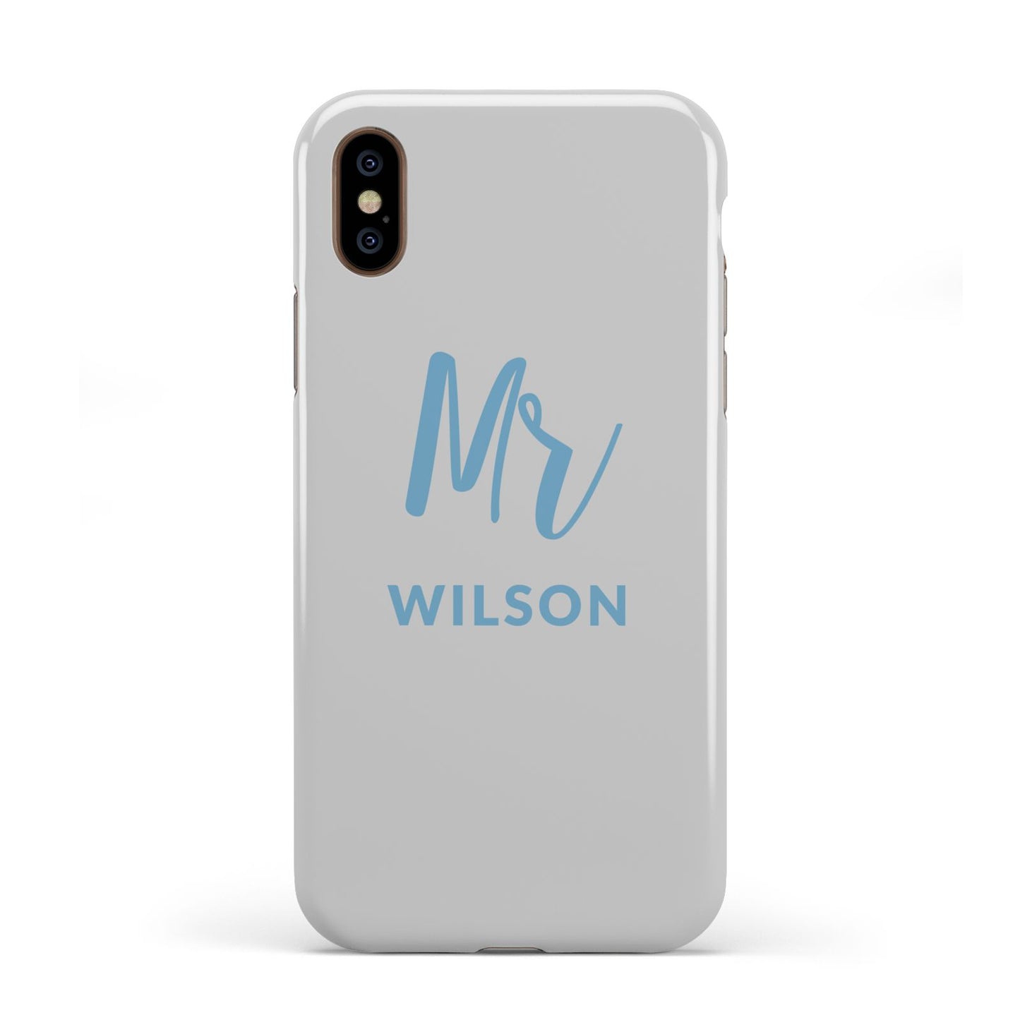 Personalised Mr Couple Apple iPhone XS 3D Tough