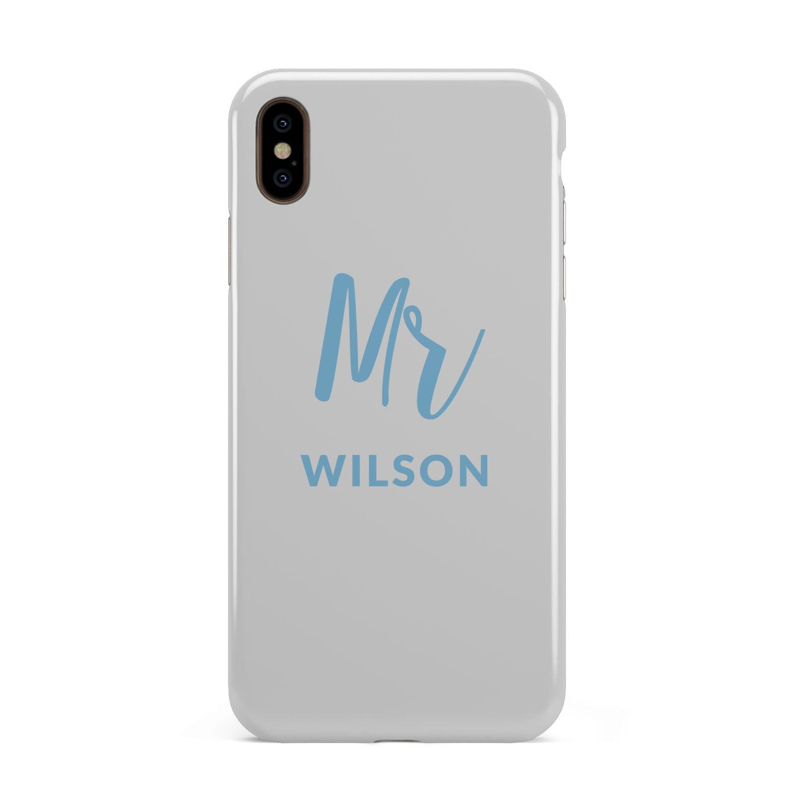 Personalised Mr Couple Apple iPhone Xs Max 3D Tough Case