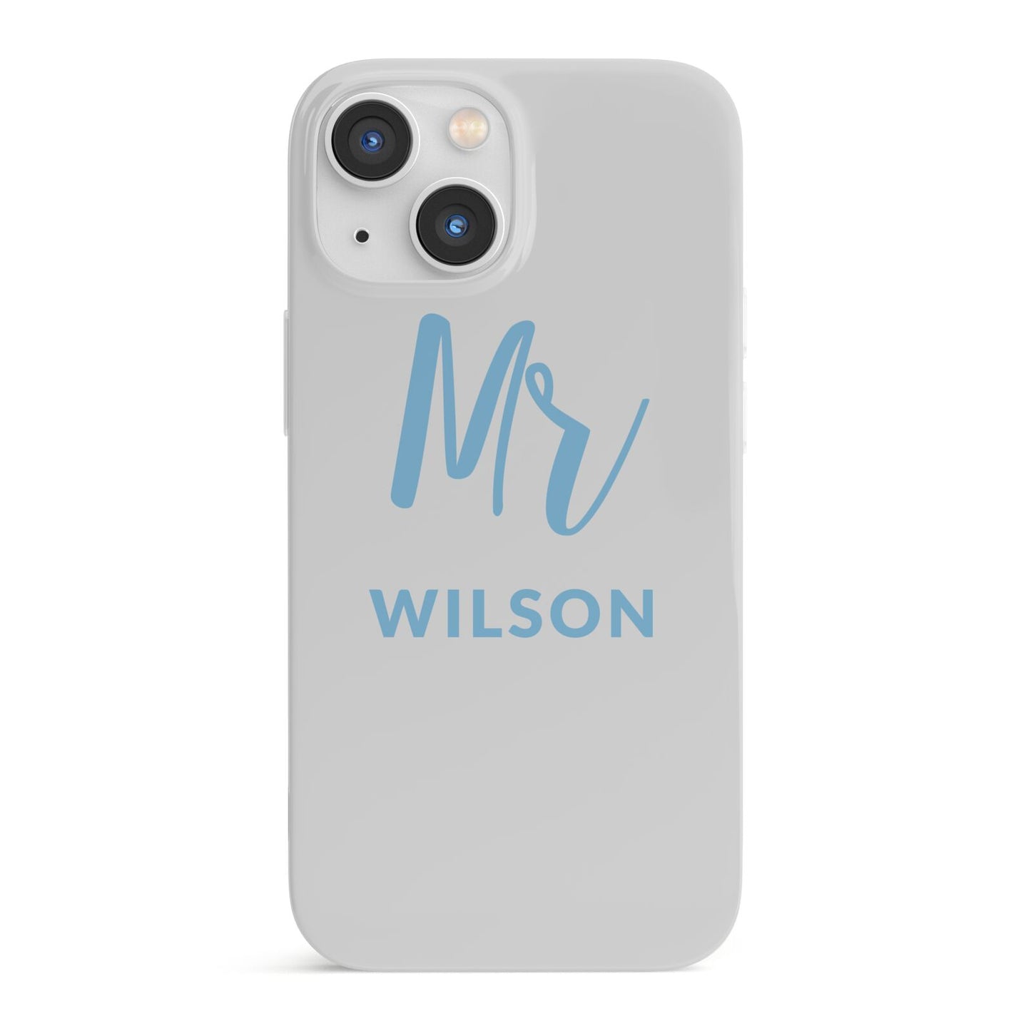 Personalised Mr Couple iPhone 13 Mini Full Wrap 3D Snap Case