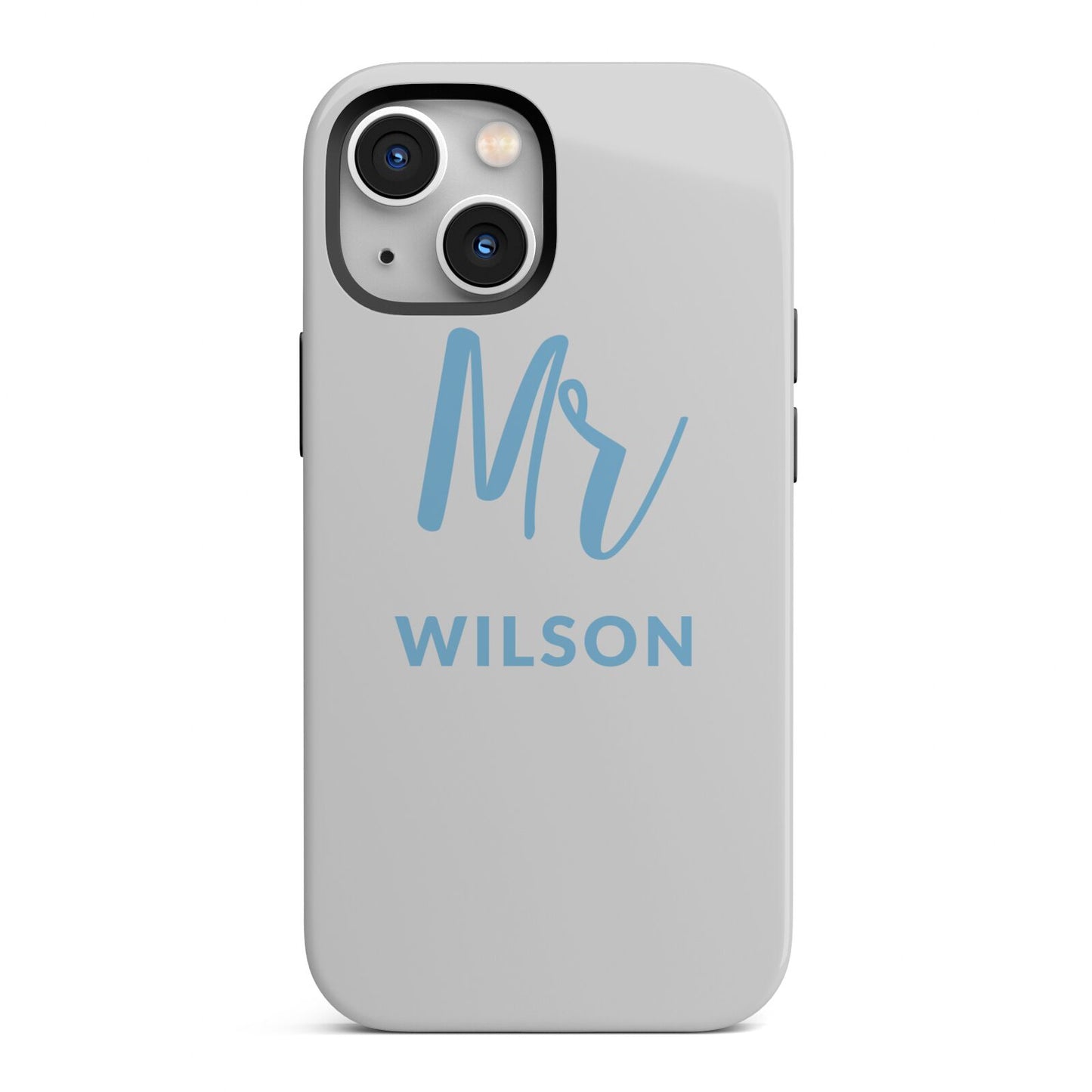 Personalised Mr Couple iPhone 13 Mini Full Wrap 3D Tough Case