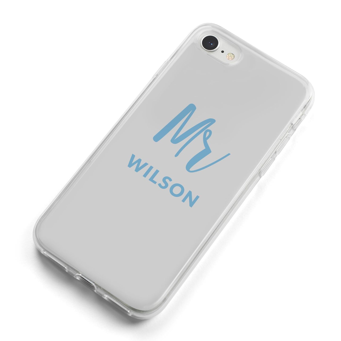 Personalised Mr Couple iPhone 8 Bumper Case on Silver iPhone Alternative Image