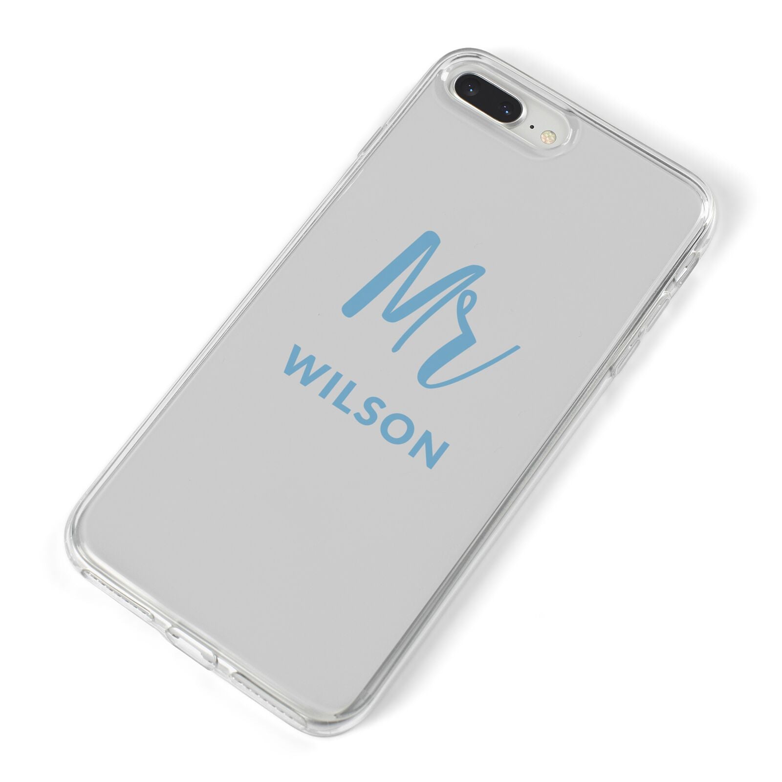 Personalised Mr Couple iPhone 8 Plus Bumper Case on Silver iPhone Alternative Image