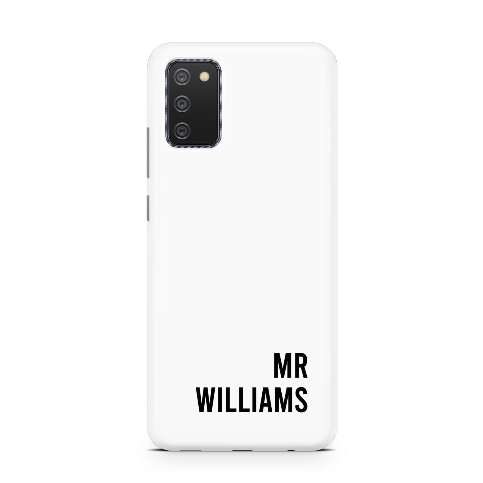 Personalised Mr Surname Samsung A02s Case