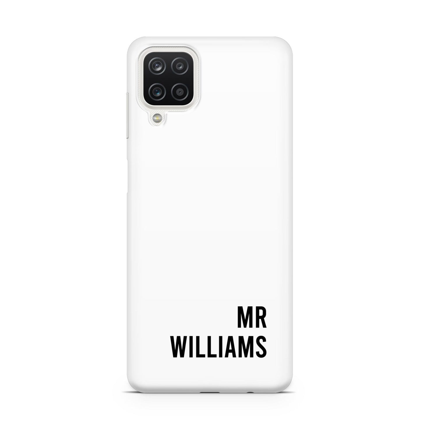 Personalised Mr Surname Samsung A12 Case