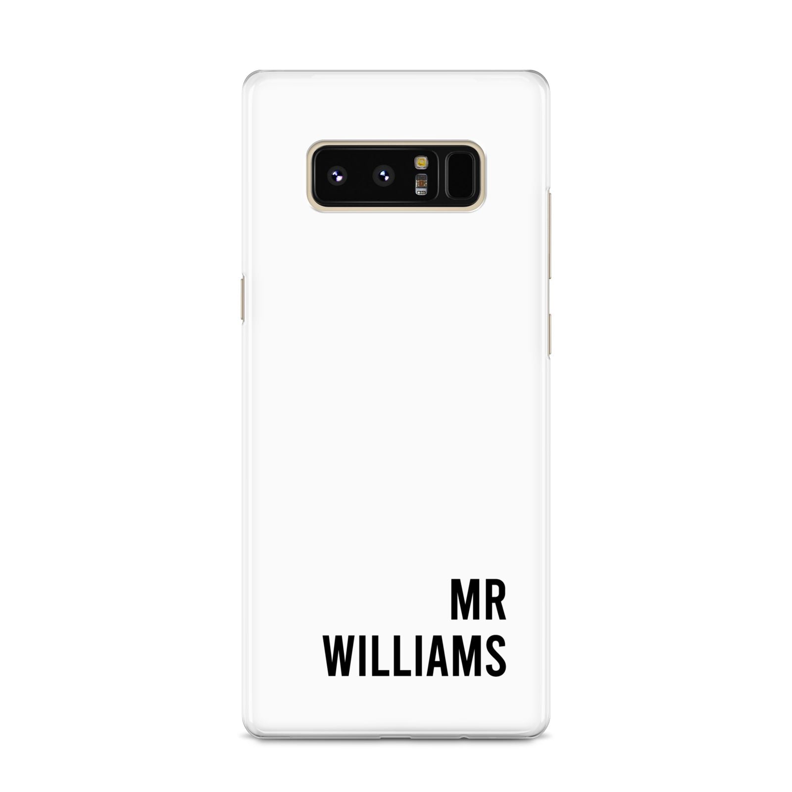 Personalised Mr Surname Samsung Galaxy S8 Case