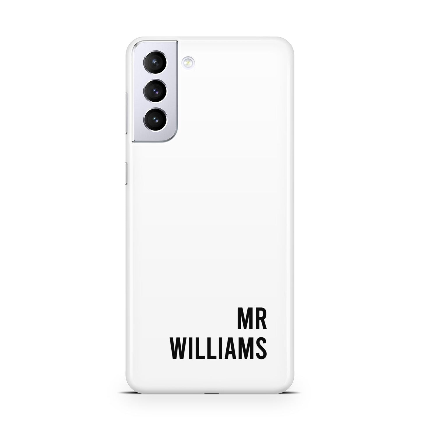 Personalised Mr Surname Samsung S21 Plus Case