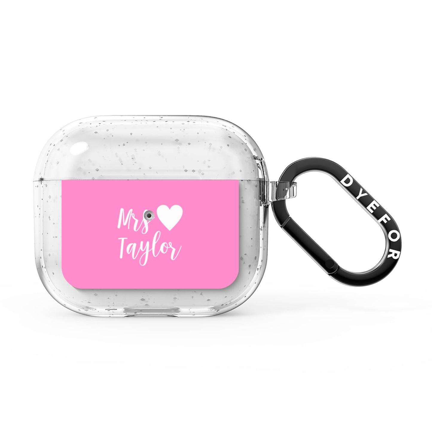 Personalised Mrs AirPods Glitter Case 3rd Gen