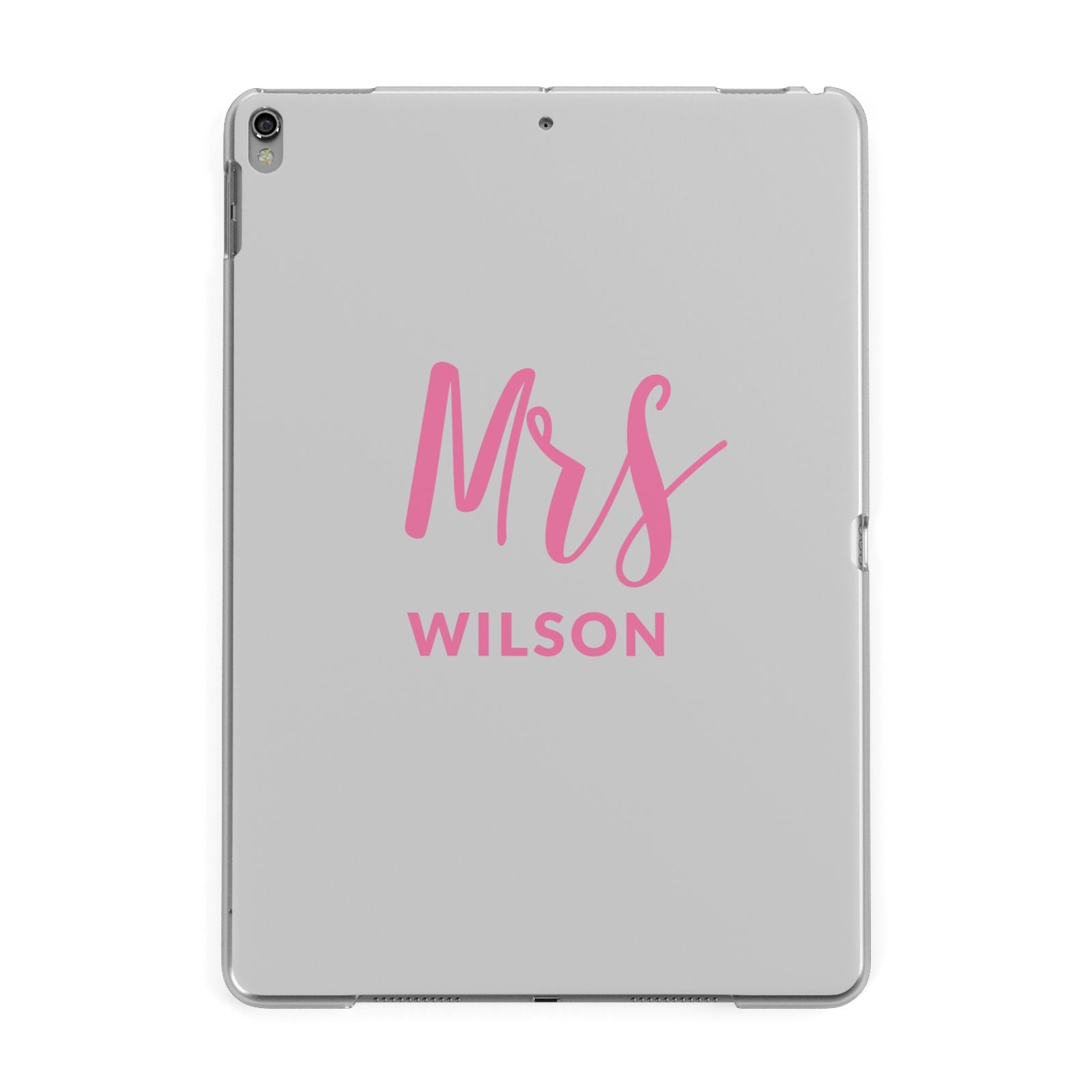 Personalised Mrs Couple Apple iPad Grey Case