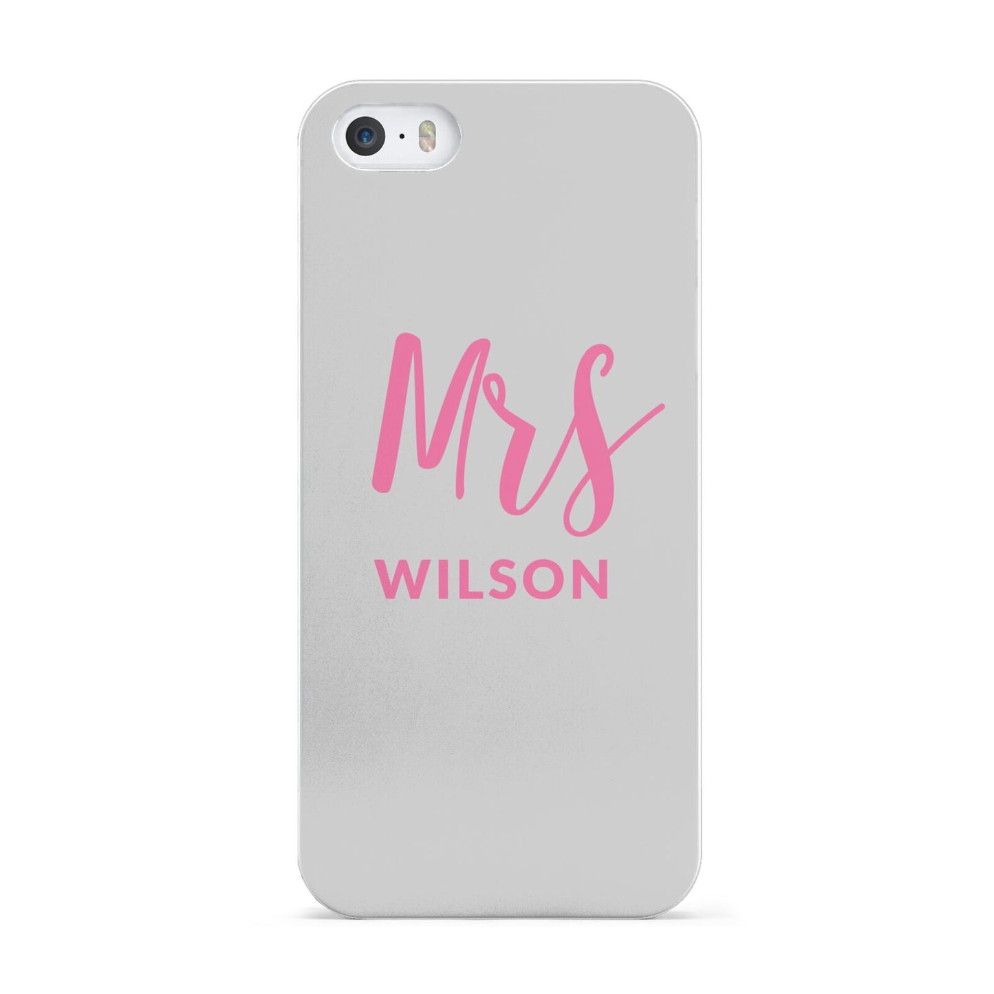 Personalised Mrs Couple Apple iPhone 5 Case