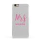 Personalised Mrs Couple Apple iPhone 6 3D Snap Case