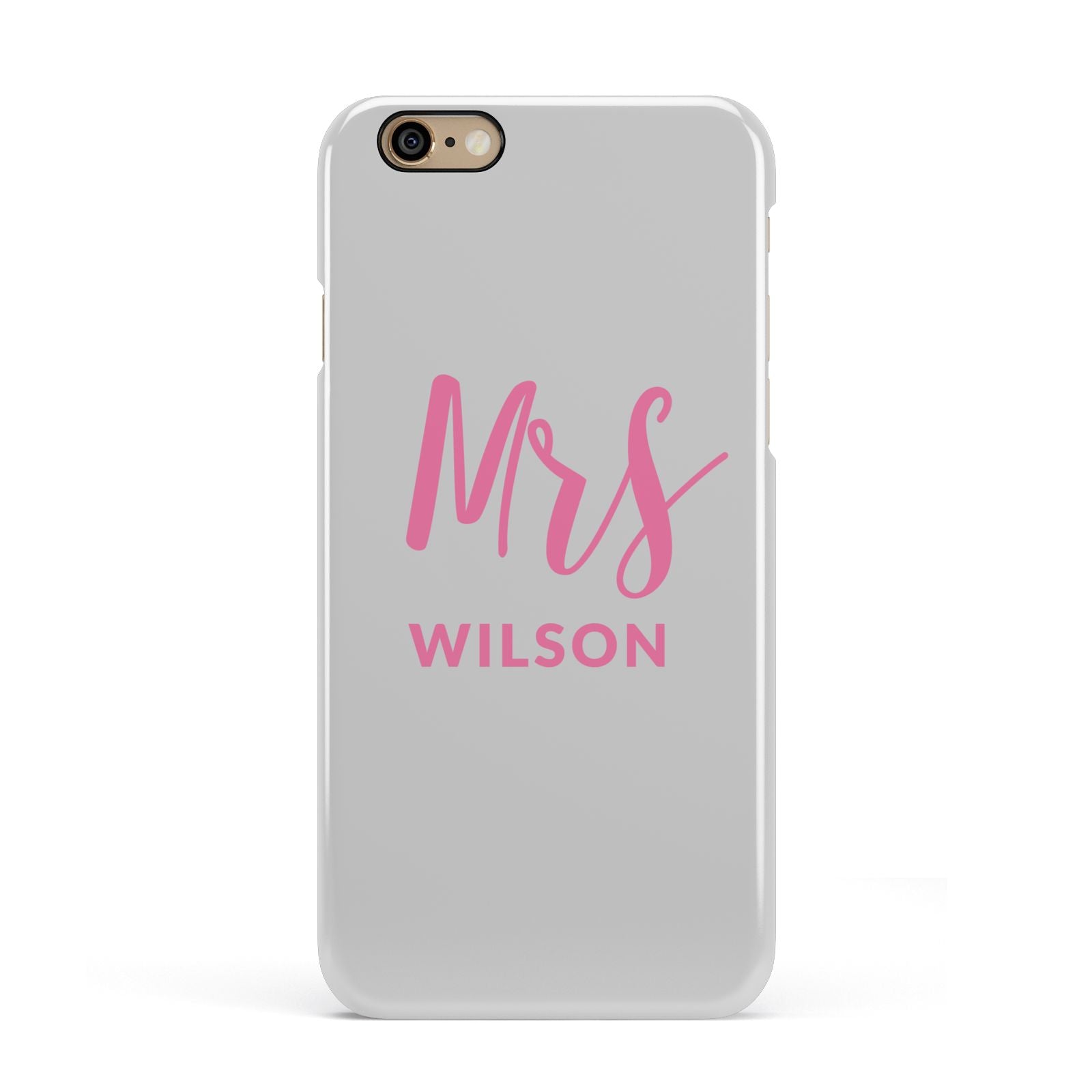 Personalised Mrs Couple Apple iPhone 6 3D Snap Case