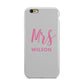 Personalised Mrs Couple Apple iPhone 6 3D Tough Case