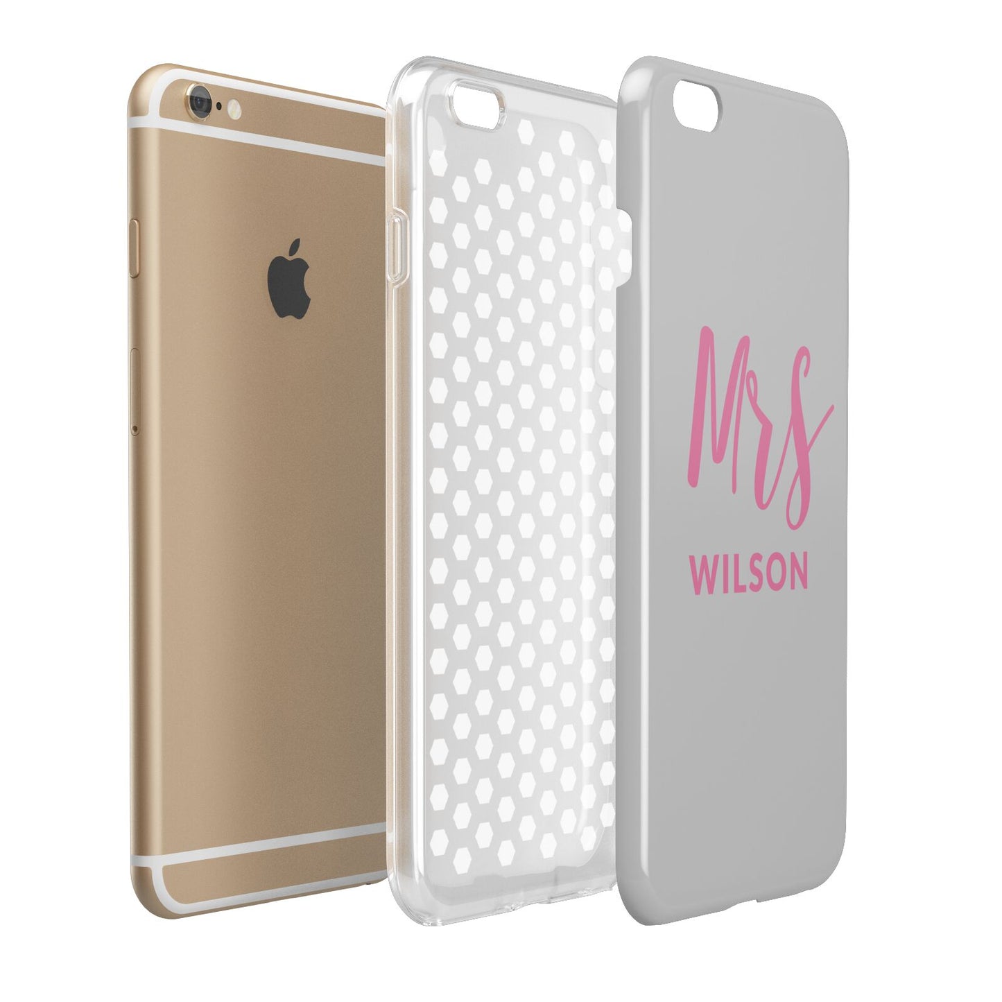 Personalised Mrs Couple Apple iPhone 6 Plus 3D Tough Case Expand Detail Image