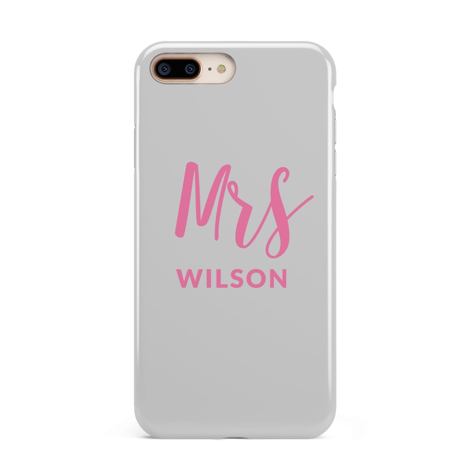 Personalised Mrs Couple Apple iPhone 7 8 Plus 3D Tough Case