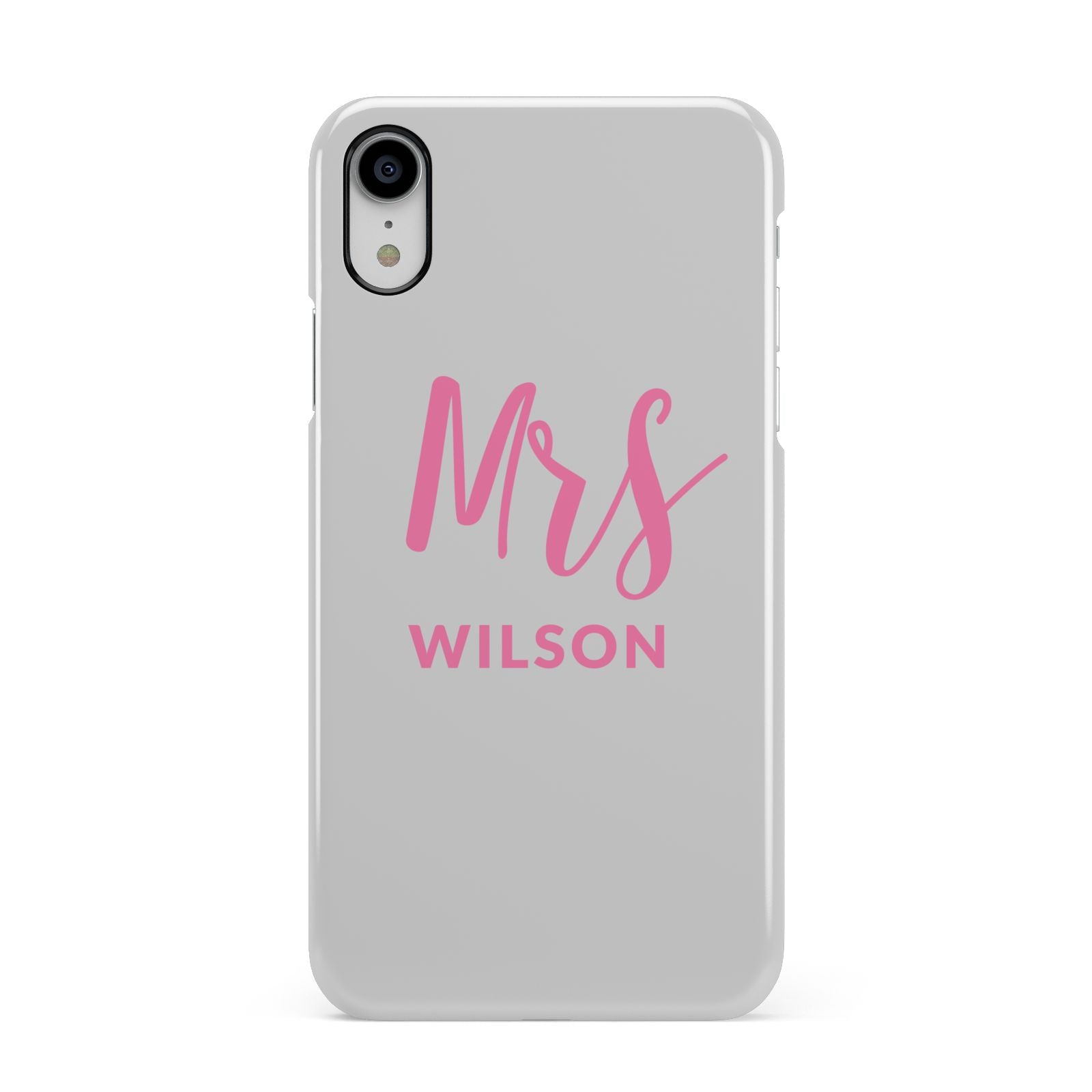Personalised Mrs Couple Apple iPhone XR White 3D Snap Case