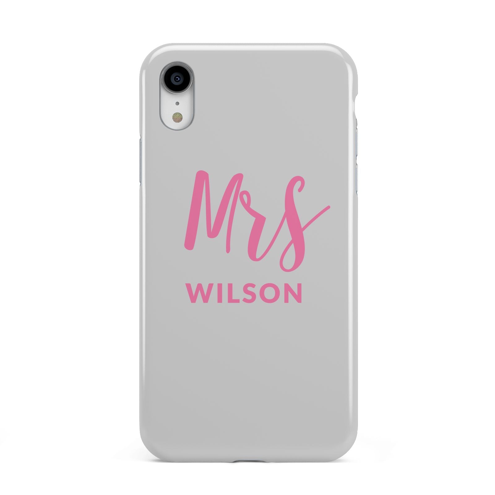 Personalised Mrs Couple Apple iPhone XR White 3D Tough Case