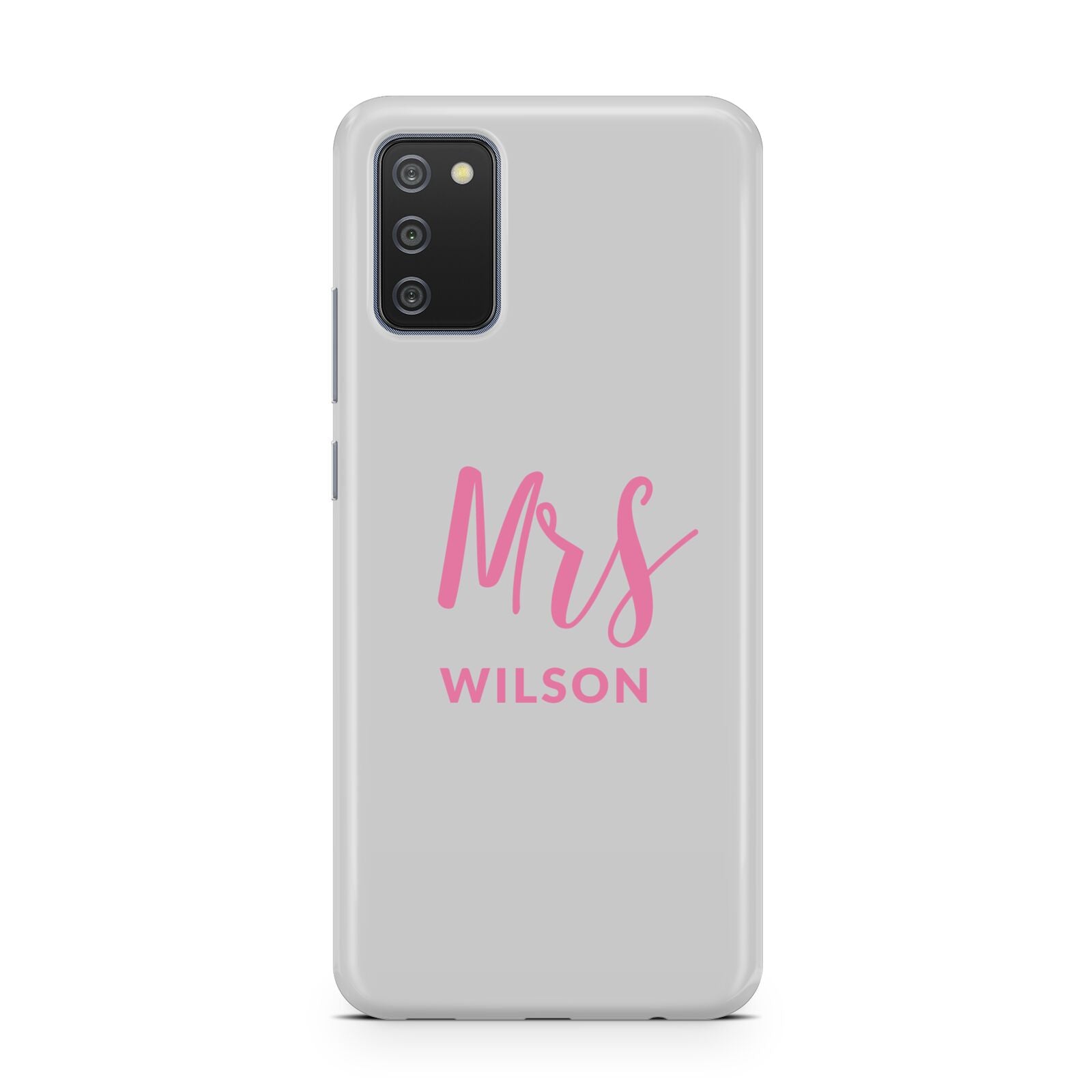 Personalised Mrs Couple Samsung A02s Case