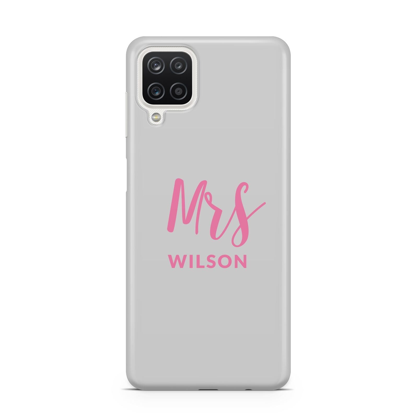 Personalised Mrs Couple Samsung A12 Case