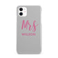 Personalised Mrs Couple iPhone 11 3D Snap Case