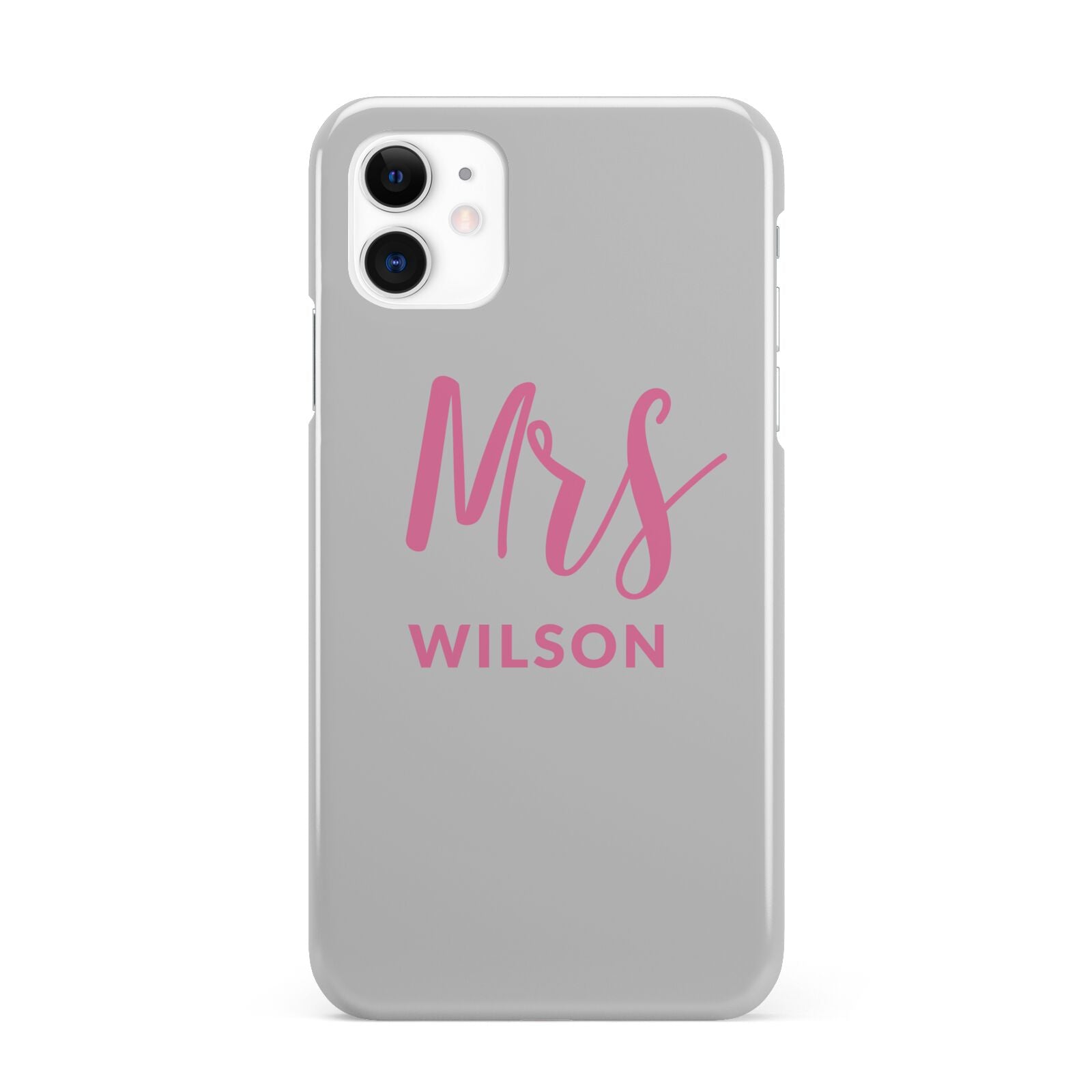 Personalised Mrs Couple iPhone 11 3D Snap Case
