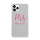 Personalised Mrs Couple iPhone 11 Pro 3D Snap Case