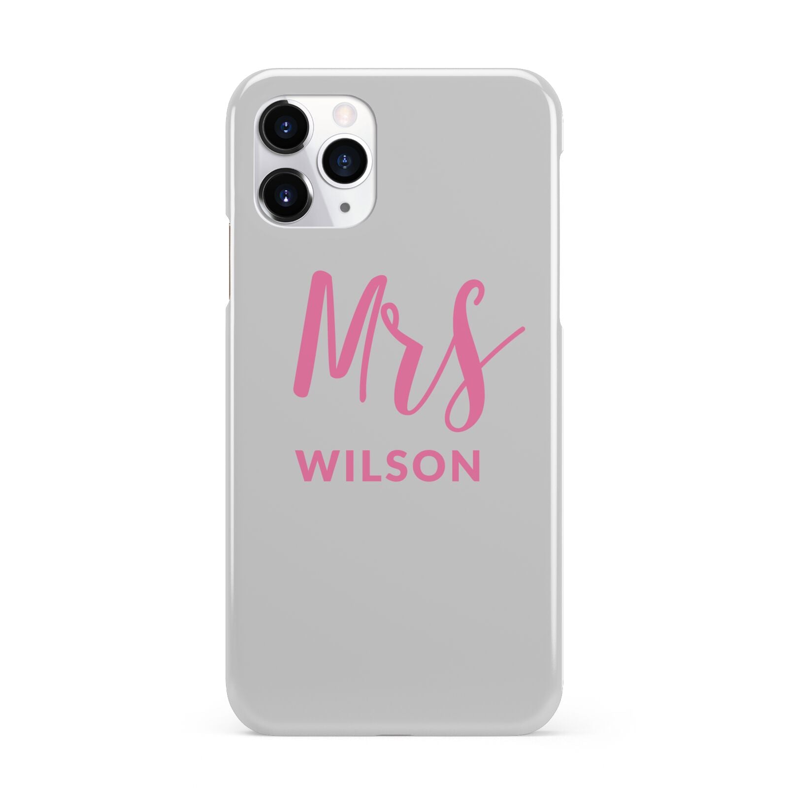 Personalised Mrs Couple iPhone 11 Pro 3D Snap Case