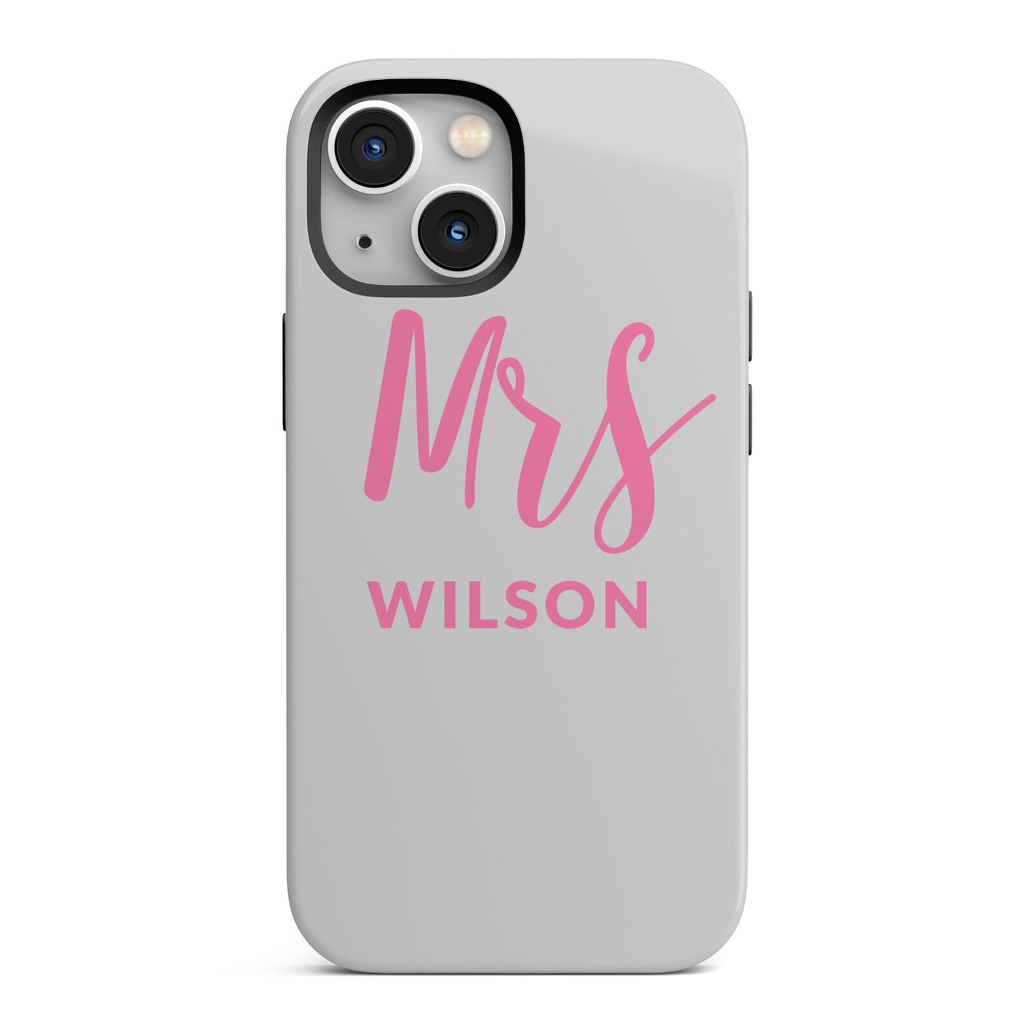 Personalised Mrs Couple iPhone 13 Mini Full Wrap 3D Tough Case