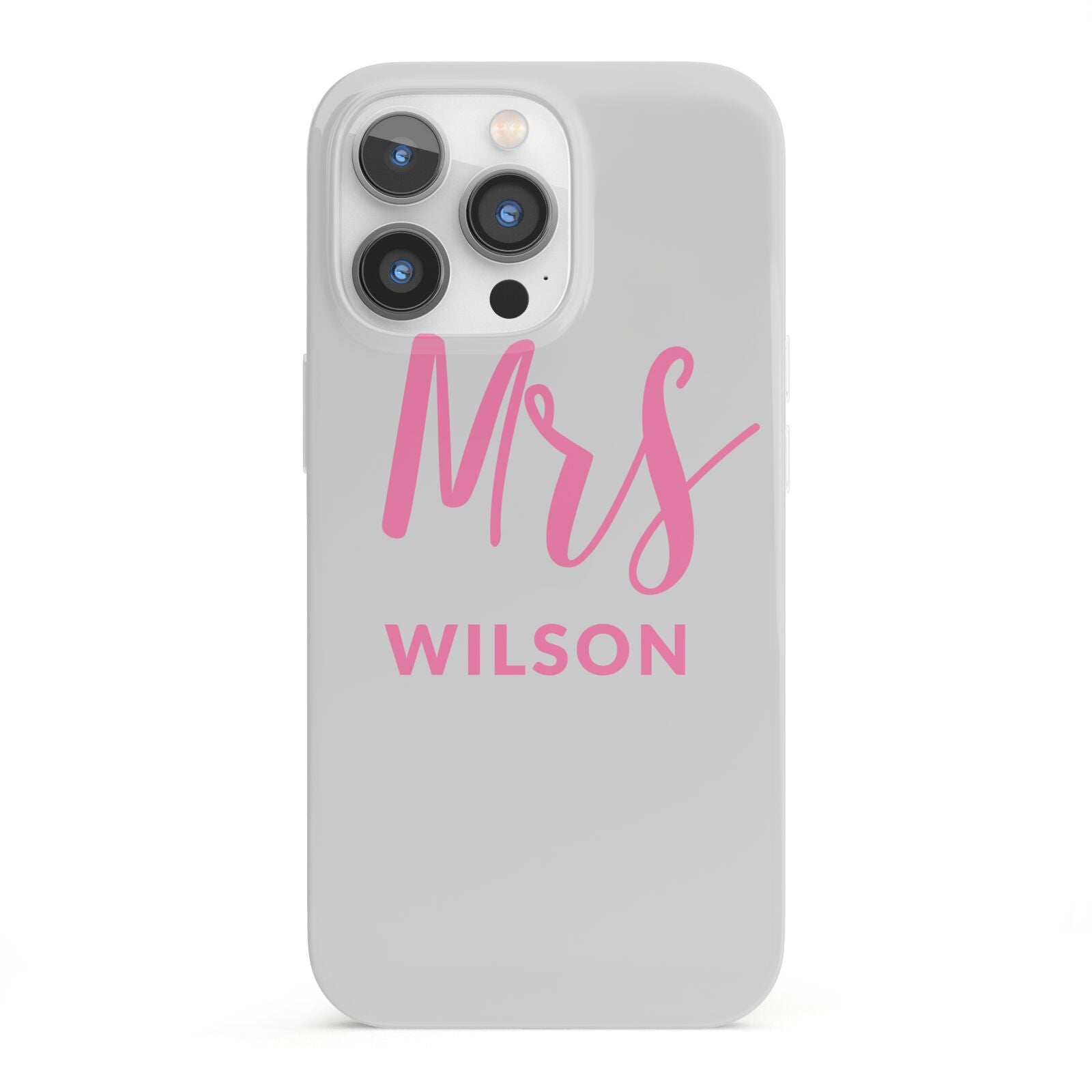 Personalised Mrs Couple iPhone 13 Pro Full Wrap 3D Snap Case