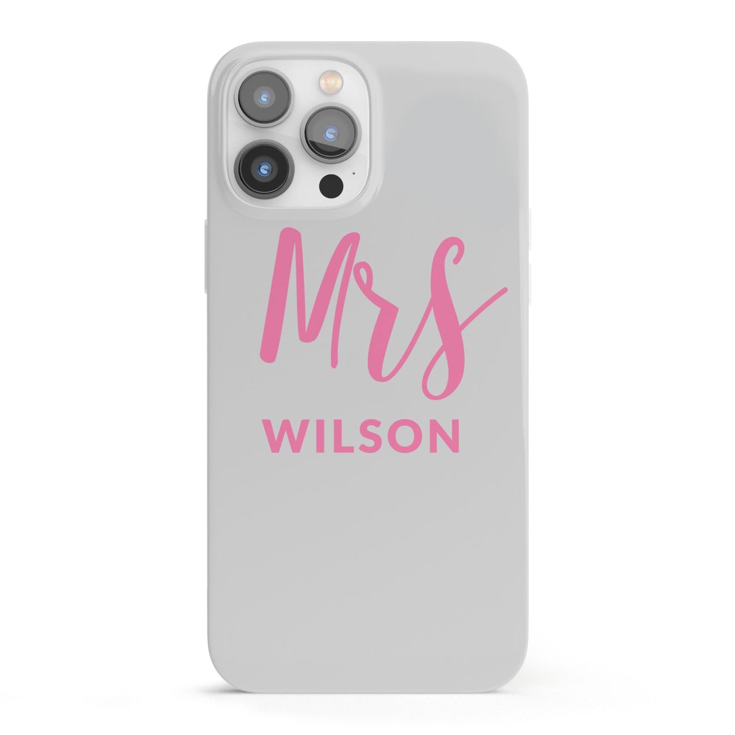 Personalised Mrs Couple iPhone 13 Pro Max Full Wrap 3D Snap Case