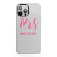 Personalised Mrs Couple iPhone 13 Pro Max Full Wrap 3D Tough Case