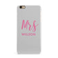 Personalised Mrs Couple iPhone 6 Plus 3D Snap Case on Gold Phone