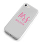 Personalised Mrs Couple iPhone 8 Bumper Case on Silver iPhone Alternative Image