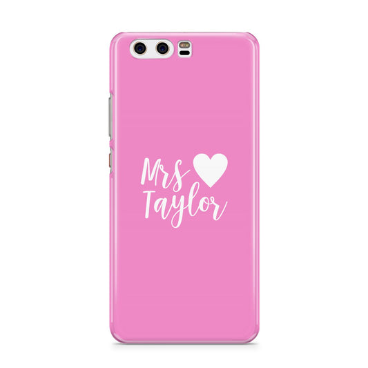 Personalised Mrs Huawei P10 Phone Case