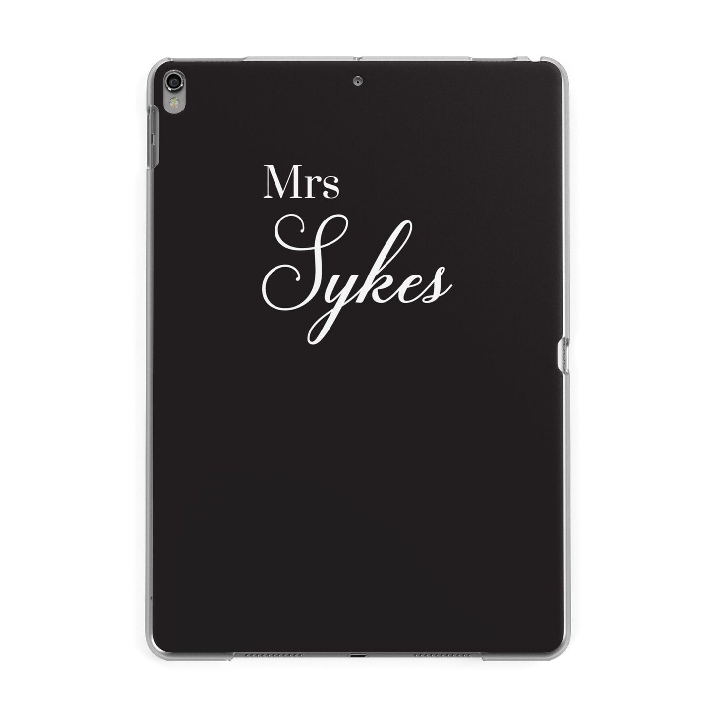 Personalised Mrs Or Mr Bride Apple iPad Grey Case