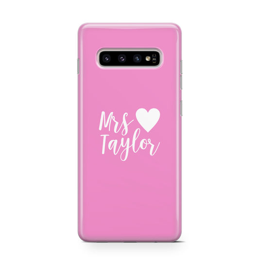 Personalised Mrs Protective Samsung Galaxy Case