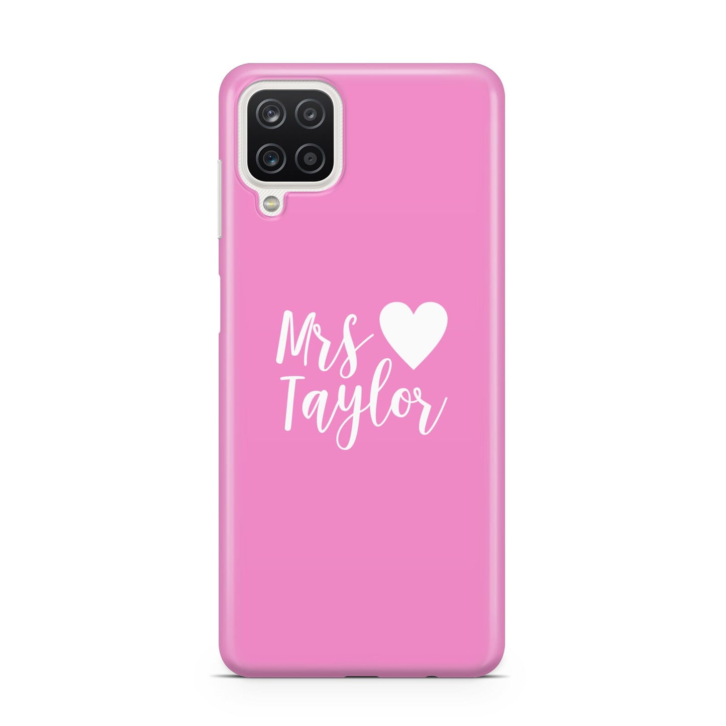 Personalised Mrs Samsung A12 Case