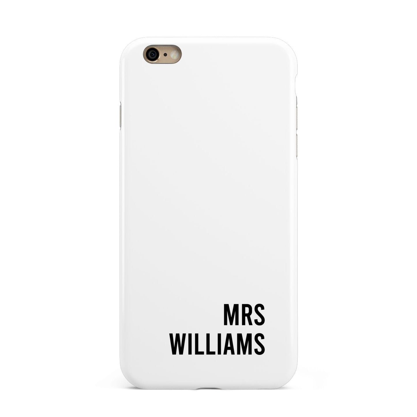 Personalised Mrs Surname Apple iPhone 6 Plus 3D Tough Case