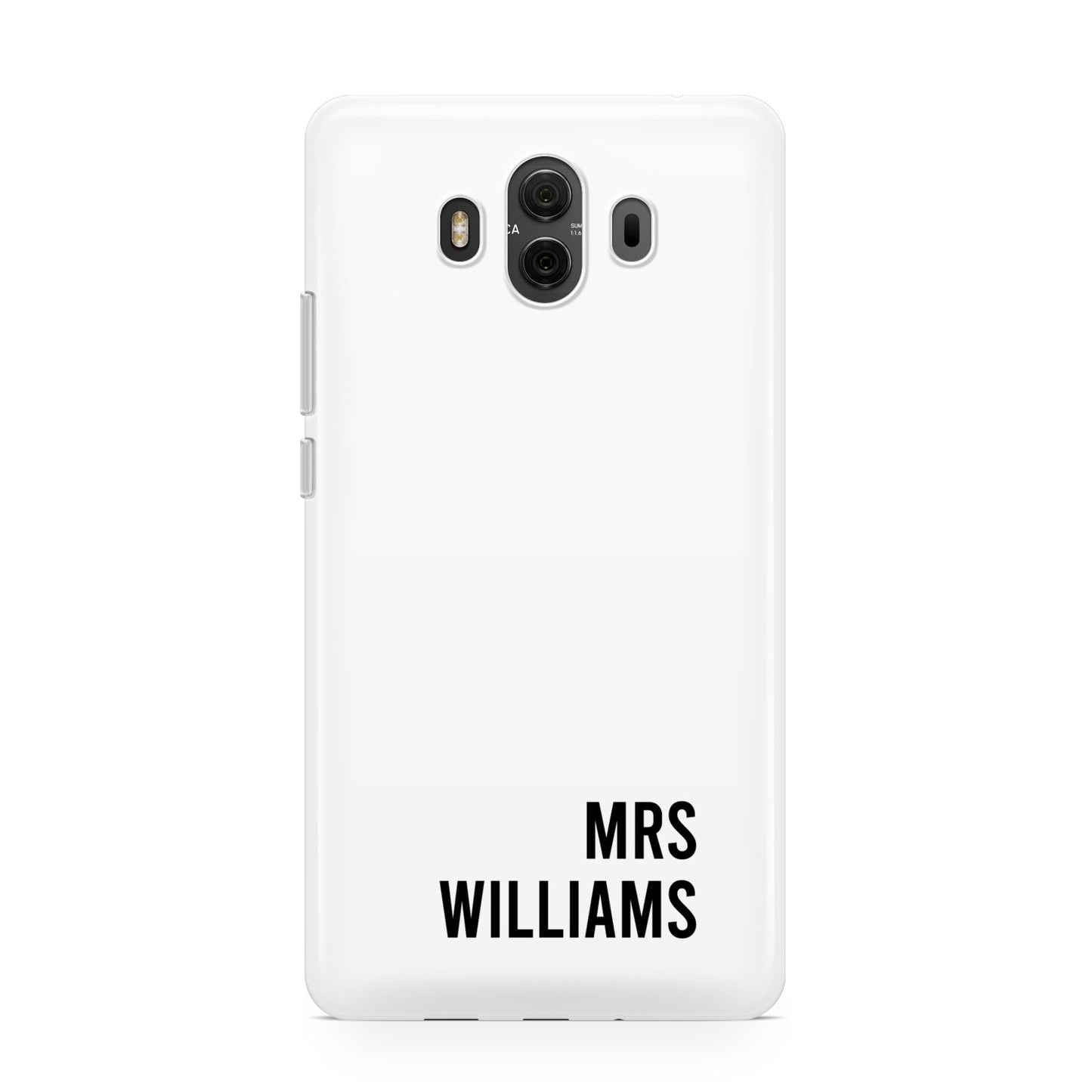 Personalised Mrs Surname Huawei Mate 10 Protective Phone Case