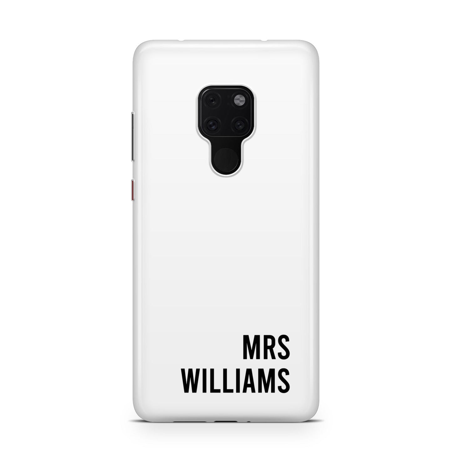 Personalised Mrs Surname Huawei Mate 20 Phone Case