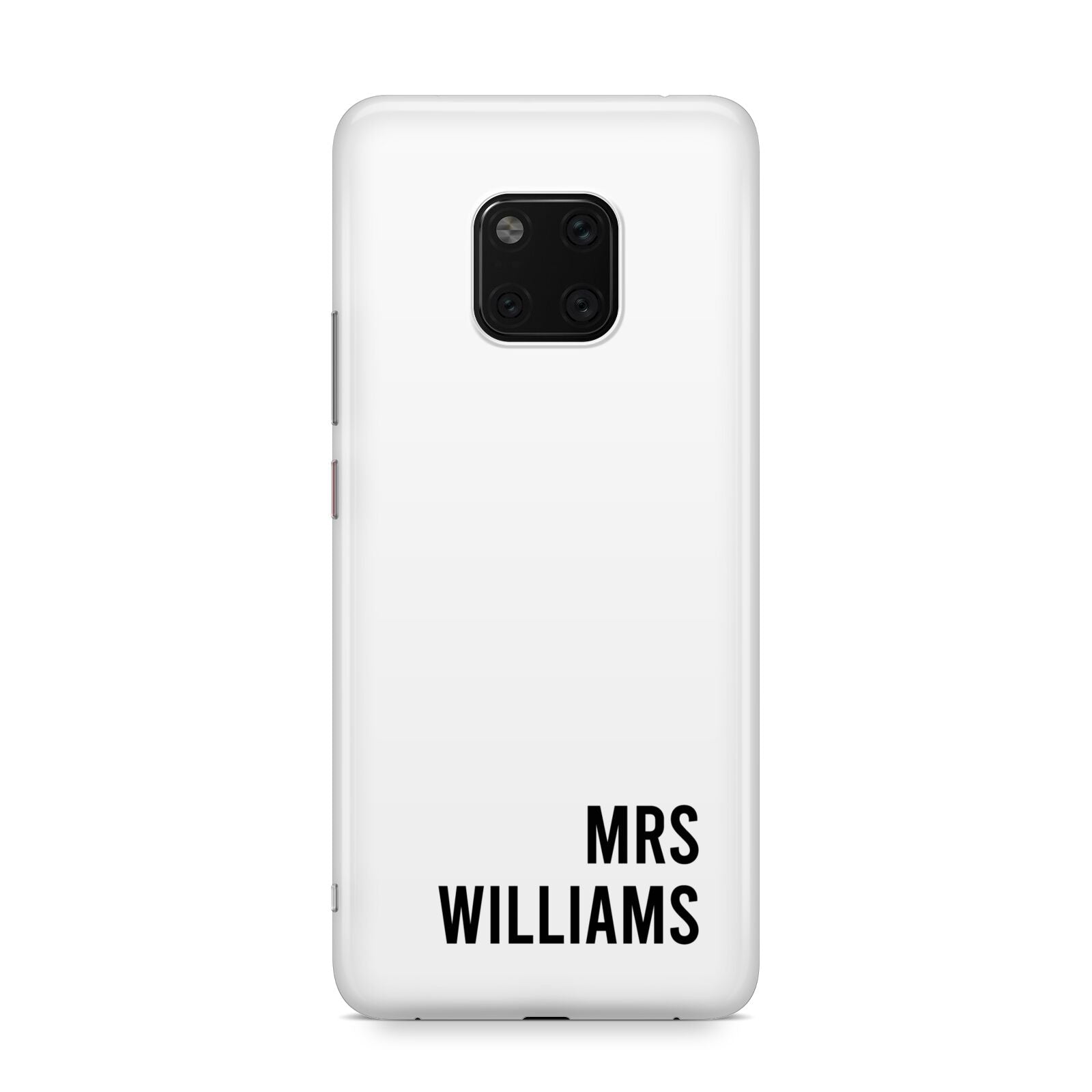 Personalised Mrs Surname Huawei Mate 20 Pro Phone Case