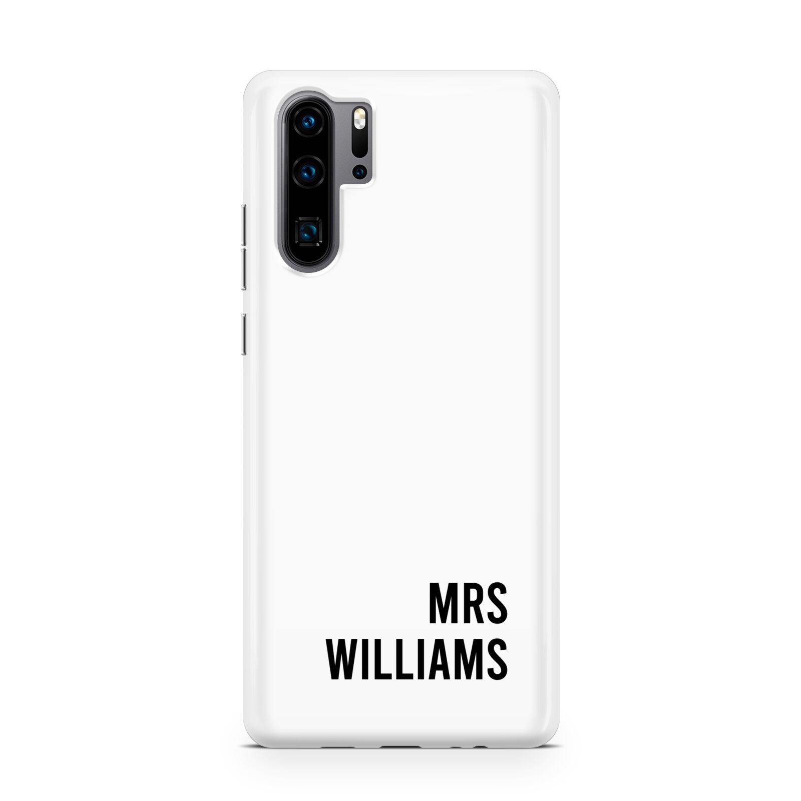 Personalised Mrs Surname Huawei P30 Pro Phone Case