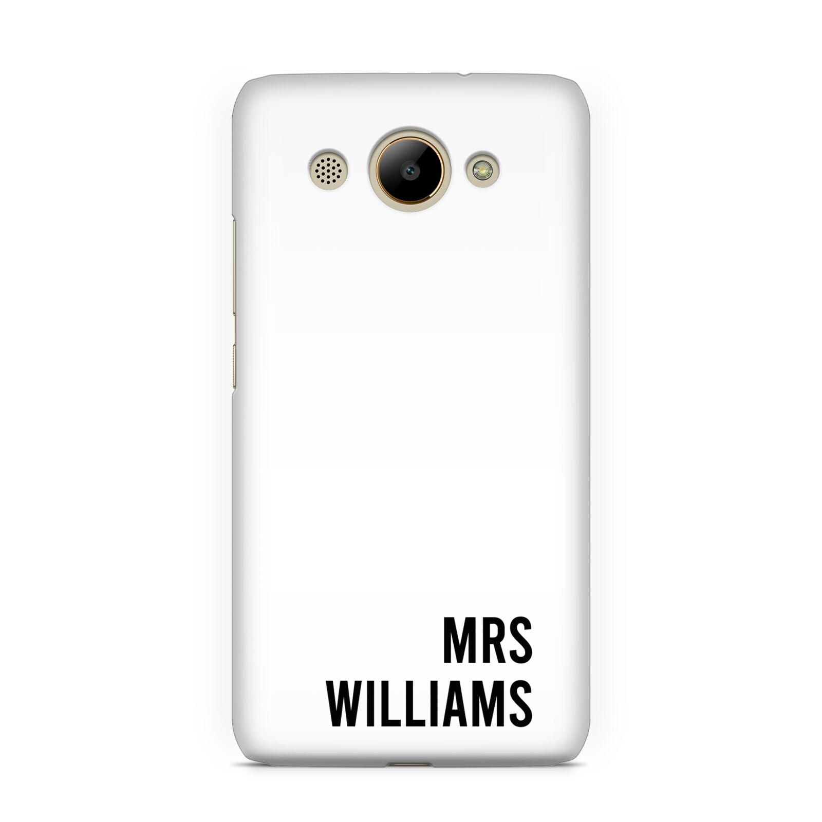 Personalised Mrs Surname Huawei Y3 2017