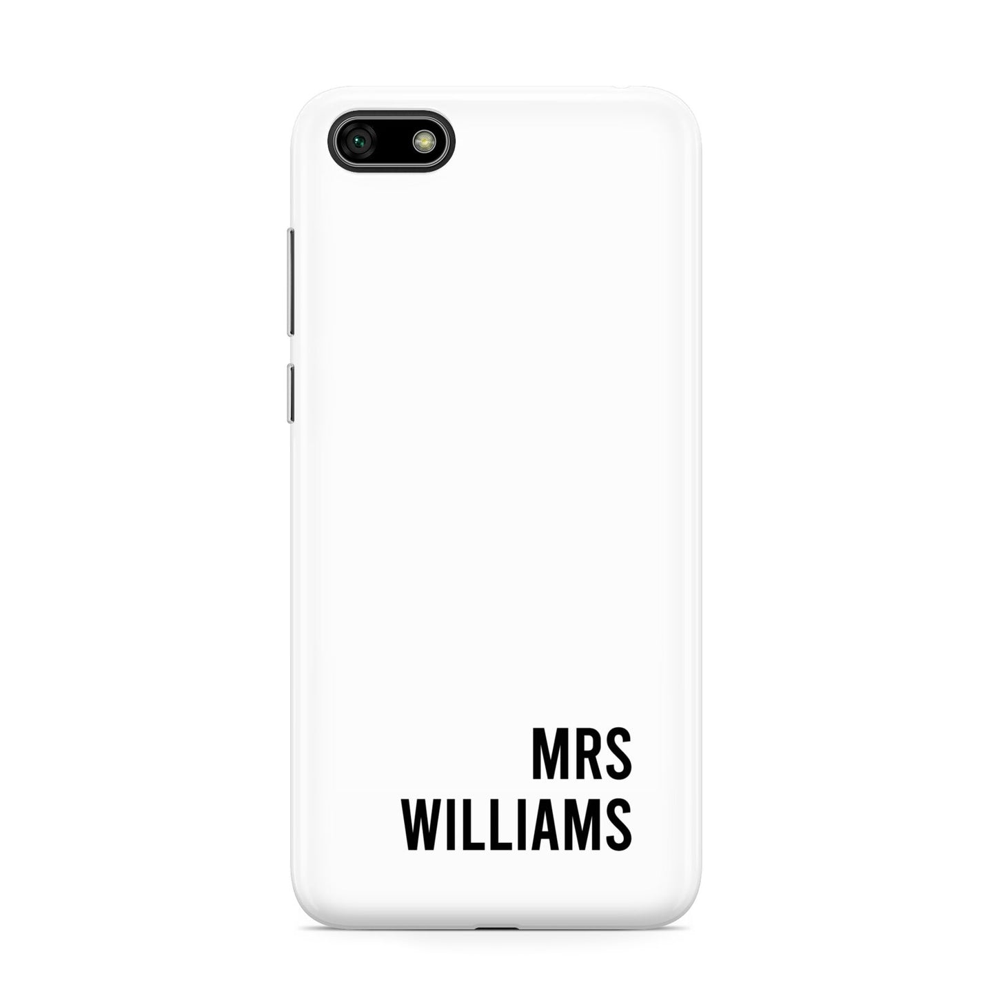 Personalised Mrs Surname Huawei Y5 Prime 2018 Phone Case