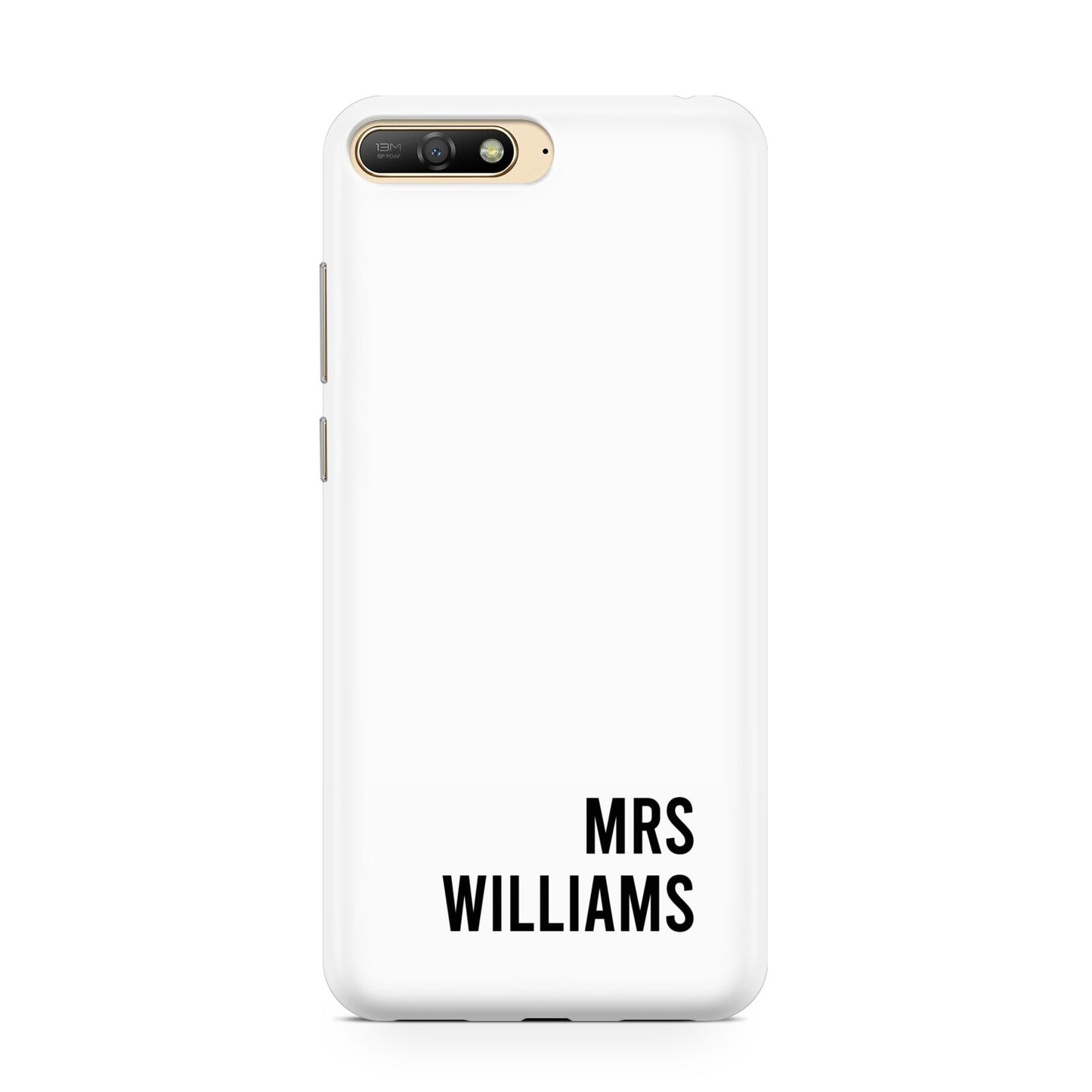 Personalised Mrs Surname Huawei Y6 2018