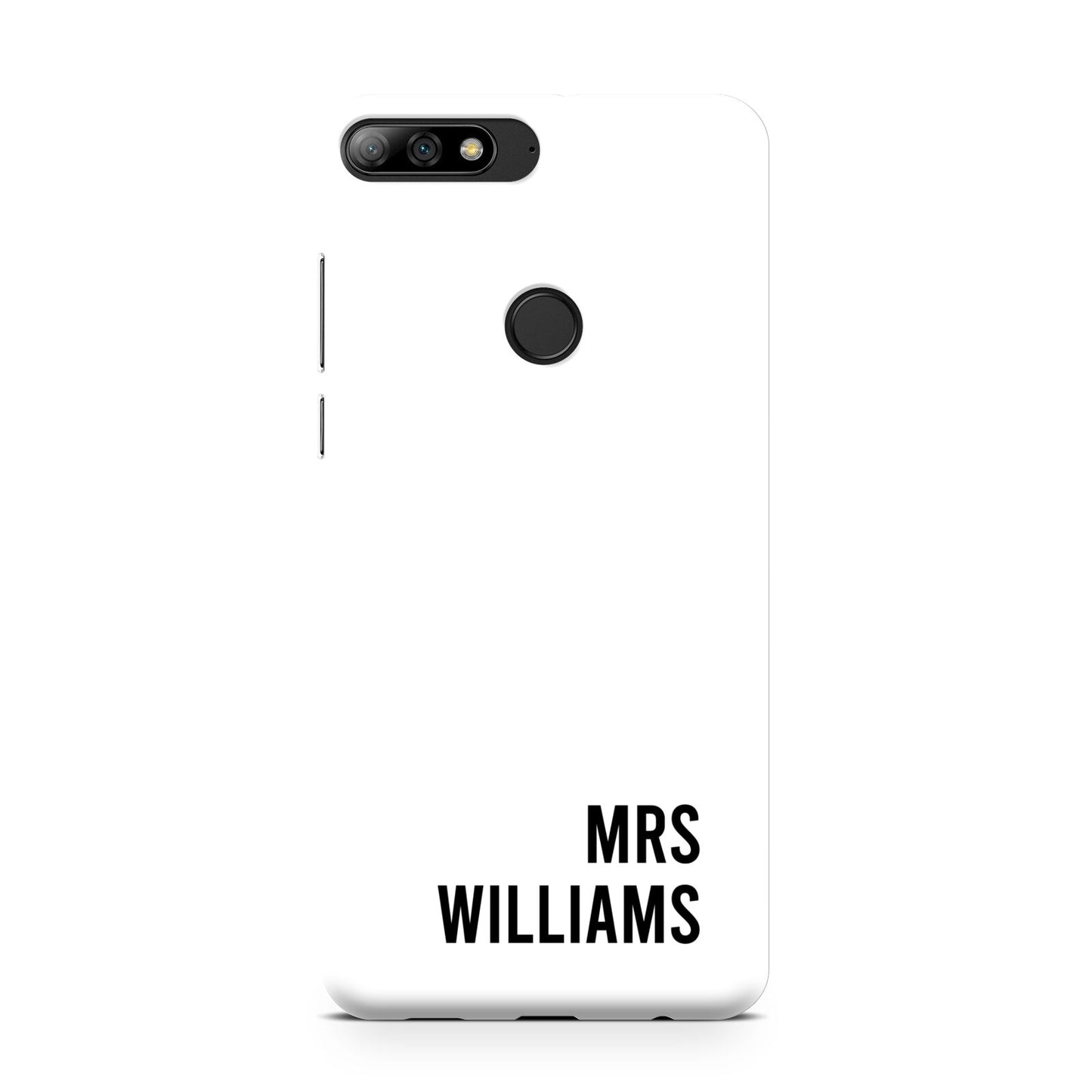 Personalised Mrs Surname Huawei Y7 2018