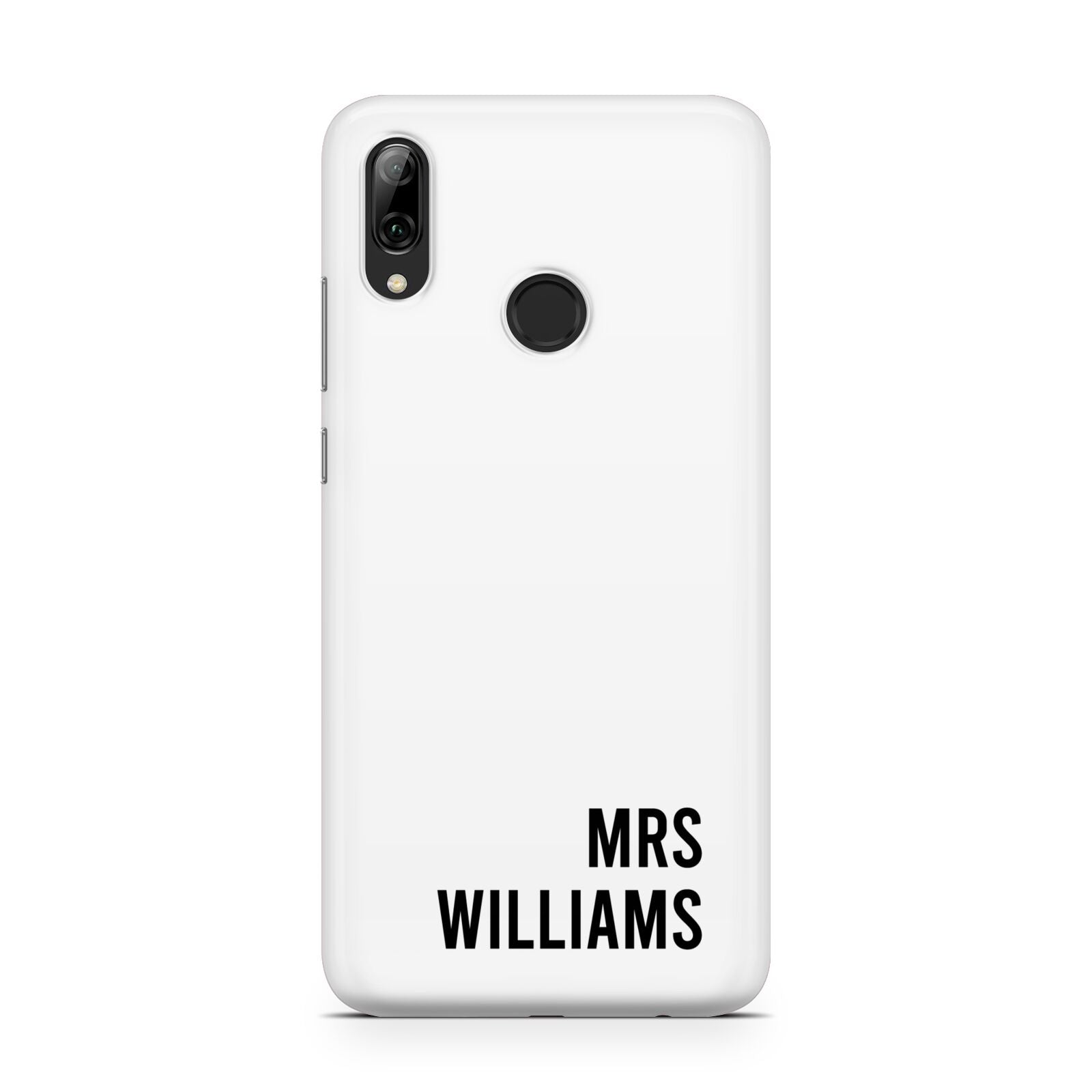 Personalised Mrs Surname Huawei Y7 2019