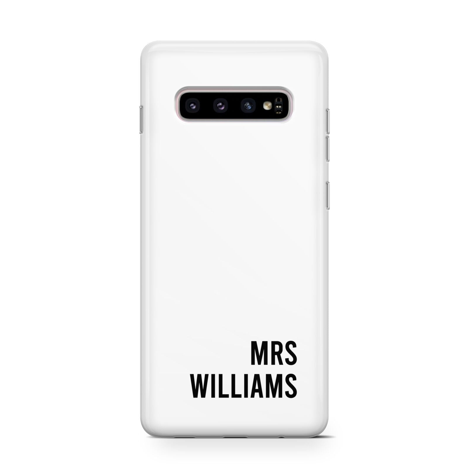 Personalised Mrs Surname Protective Samsung Galaxy Case