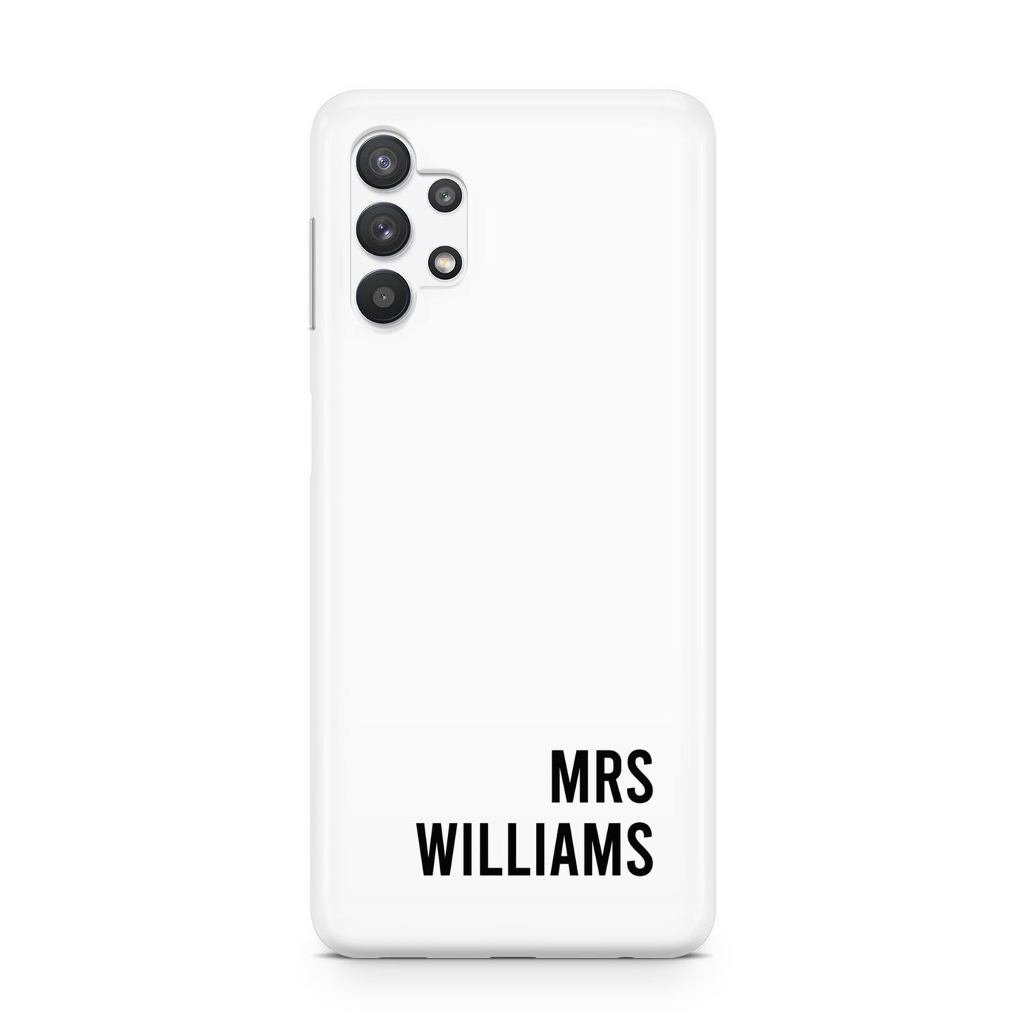 Personalised Mrs Surname Samsung A32 5G Case