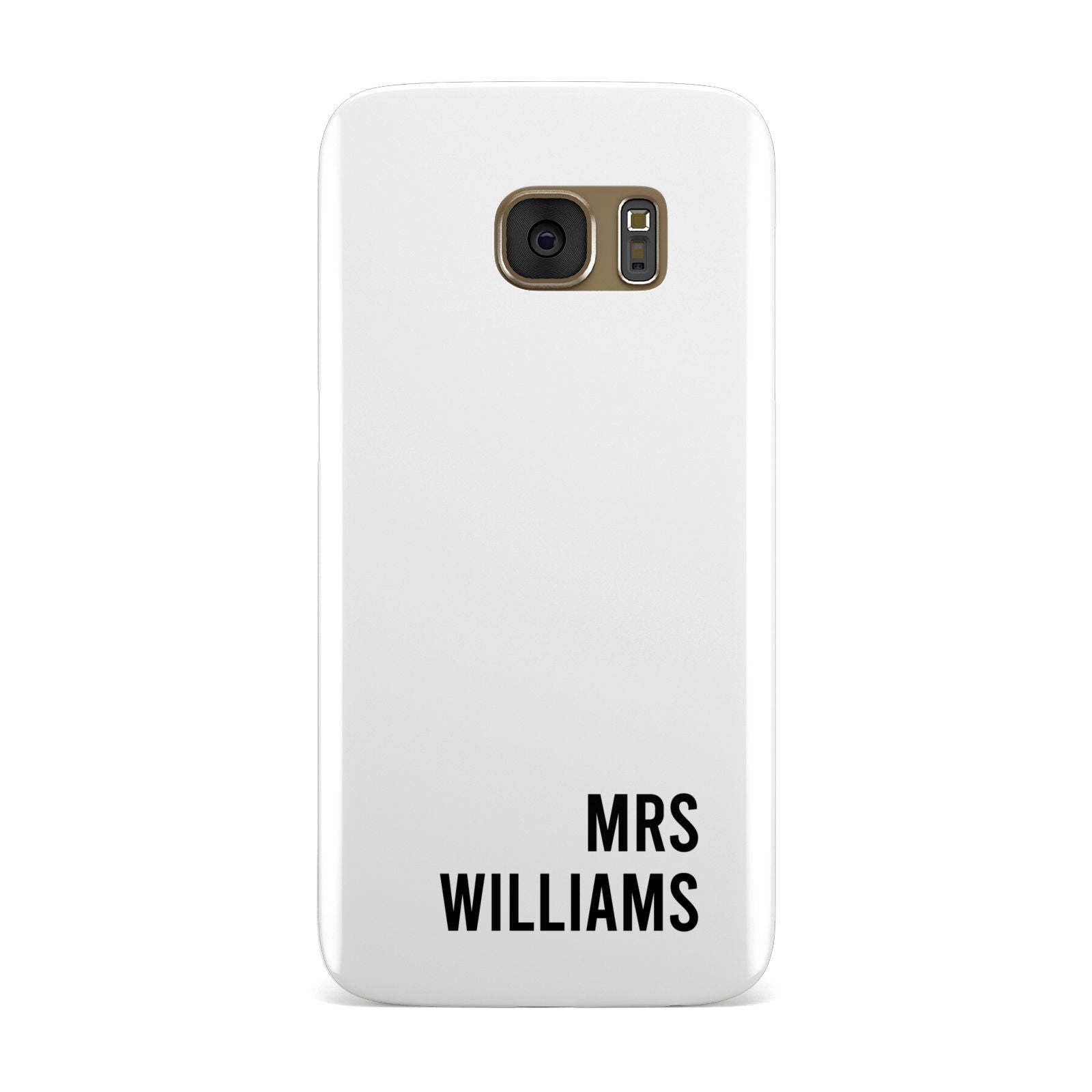 Personalised Mrs Surname Samsung Galaxy Case