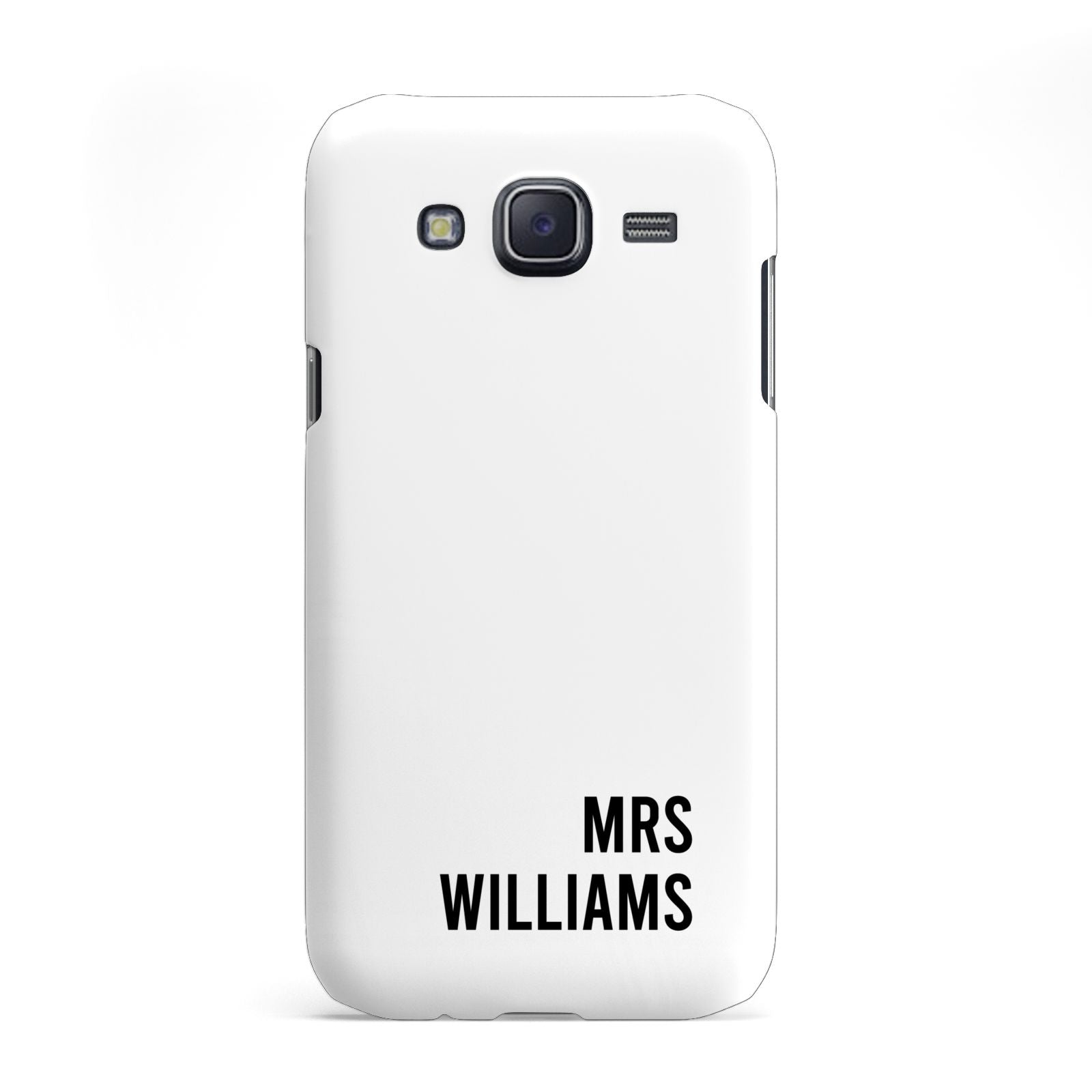 Personalised Mrs Surname Samsung Galaxy J5 Case